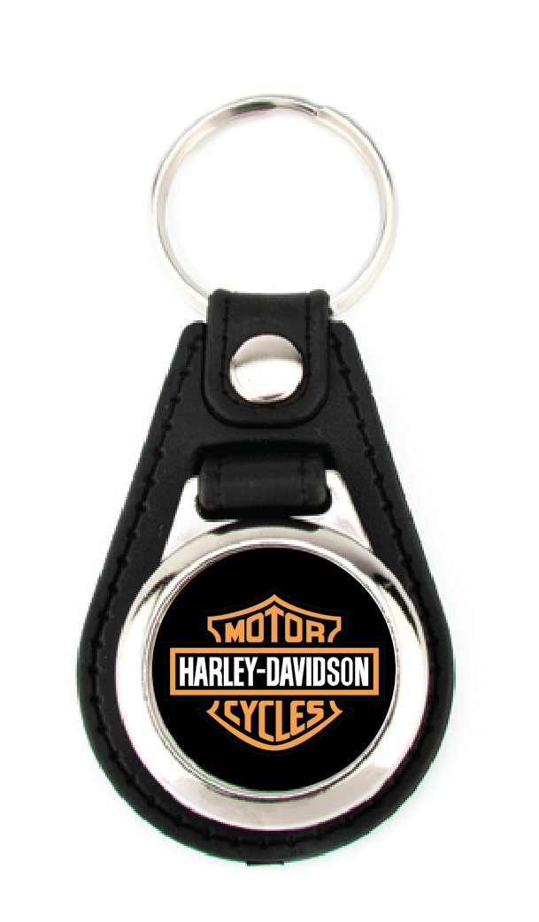 Porte clé simili-cuir rond Harley-Davidson STICKZIF PCSMHDR